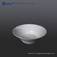 600ml Plain Design bacia de cerâmica pura branco, tigela para sopa